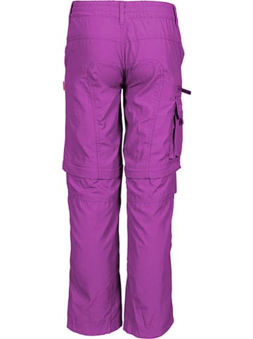 Trollkids Spodnie trekkingowe Zipp-Off "Oppland" - Regular fit - w kolorze fioletowym