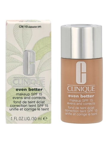 Clinique Foundation "Even Better - 10 alabaster" - LSF 15, 30 ml