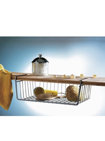 metaltex Kastmand "Kanguro" zilverkleurig - (B)40 x (H)26 x (D)14 cm