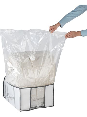 Wenko Vakuum-Tasche in Weiß - (B)40 x (H)42 x (T)25 cm