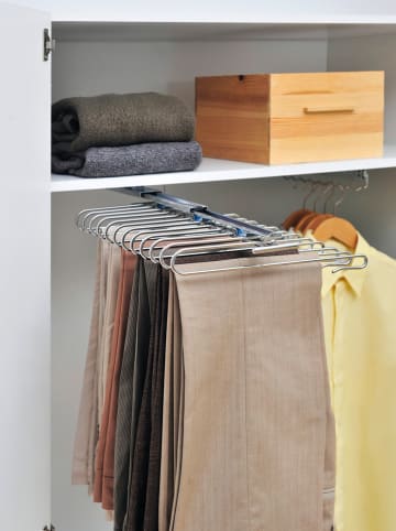 Wenko Wieszak w kolorze szarym na spodnie - 33 x 47 x 10 cm