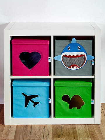 STORE IT Ordnungsbox in Grau/ Bunt - (B)30 x (H)30 x (T)30 cm