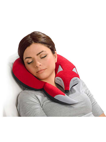 Leschi Nackenkissen "Der Fuchs Peter" in Rot - (B)32 x (L)32 cm