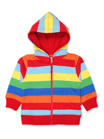 Toby Tiger Sweatjacke in Rot/ Bunt