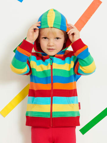 Toby Tiger Sweatjacke in Rot/ Bunt