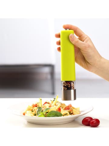 Bisetti Młynek "Electric" w kolorze jasnozielonym do pieprzu - wys. 20 cm