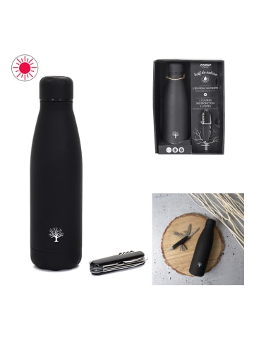 Garden Spirit Isolierflasche in Schwarz - 500 ml