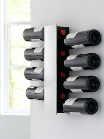 Steel-Function Stojak "Wine and Dine" w kolorze czarnym na wino - wys. 43,5 cm