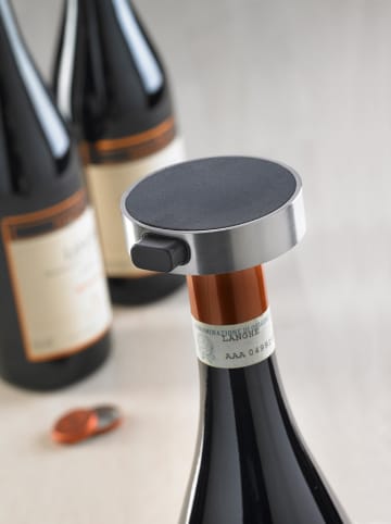 Steel-Function Omhulselsnijder "Wine and Dine" zilverkleurig/zwart - Ø 6 cm