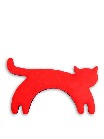 Leschi Nackenkissen "Die Katze Minina" in Rot - (B)17 x (L)39 cm