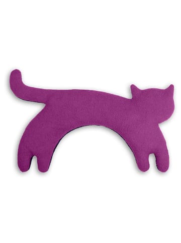Leschi Nackenkissen "Die Katze Minina" in Lila - (B)17 x (L)39 cm