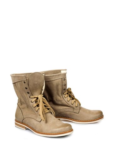 Zapato Leder-Boots in Beige