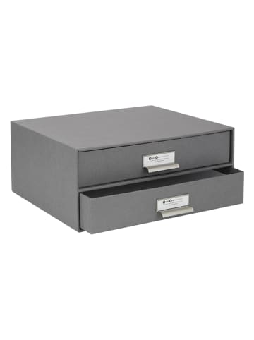 BigsoBox Schubladenbox "Birger" in Hellgrau - DIN A4
