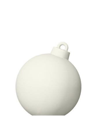 8 seasons LED-Dekoleuchte "Shining Christmas Ball" in Weiß - (H)37 cm