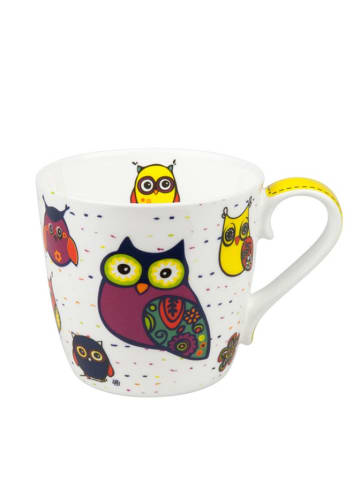 Könitz Kubek "Owl" w kolorze białym z grafiką - 415 ml