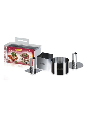 Guardini 2tlg. Set: Speiseformen in Silber