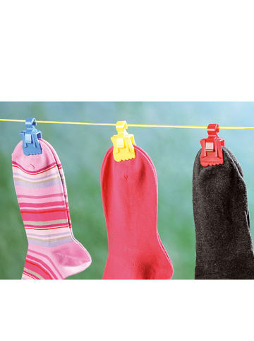 Wenko 7-delige set: sokklemmen "Socky" meerkleurig - (B)4,00 x (H)7,50 x (D)1,30 cm