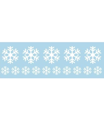 Ambiance Fenstersticker "Weiße Schneeflocken"