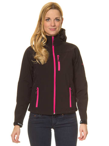 Izas Softshelljacke "Tahoe" in Schwarz