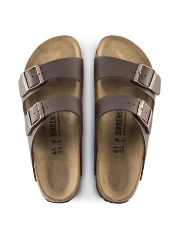 Birkenstock Pantoletten "Arizona" in Dunkelbraun - Weite N