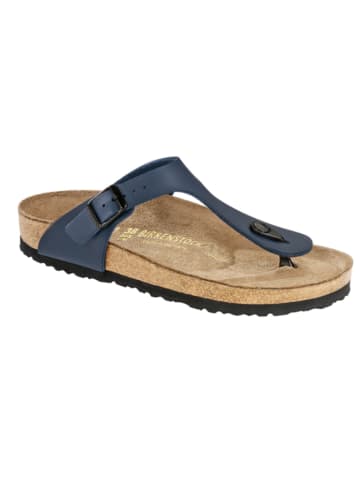 Birkenstock Skórzane japonki "Gizeh" w kolorze granatowym