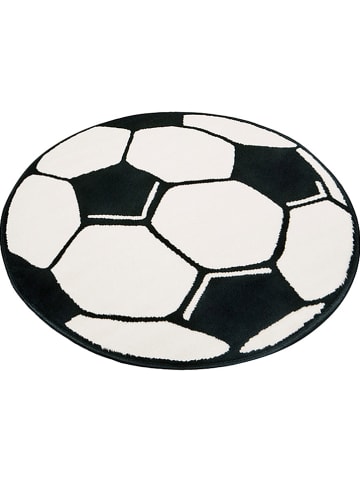 Hanse Home Spielteppich "Prime Pile Fußball" in Schwarz/ Weiß