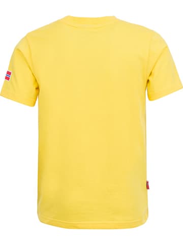Trollkids Functioneel shirt "Windrose" geel/meerkleurig