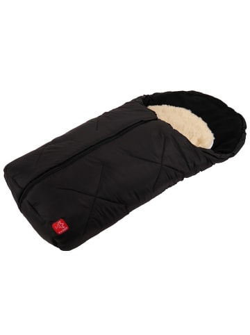 Kaiser Naturfellprodukte Voetenzak voor in de kinderwagen "Little Sheepy" zwart - (B)40 x (L)80 cm