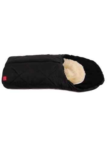 Kaiser Naturfellprodukte Voetenzak voor in de kinderwagen "Little Sheepy" zwart - (B)40 x (L)80 cm