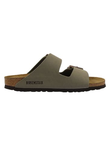 Birkenstock Pantoletten "Arizona" in Taupe - Weite S