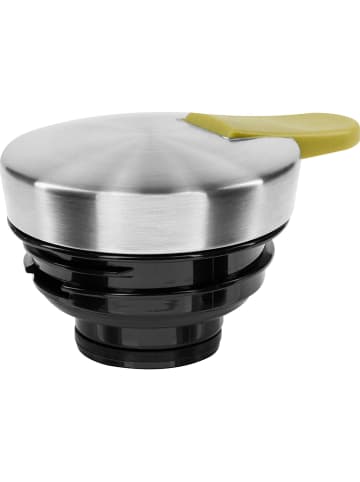 Emsa Edelstahl-Isolierkanne "Soft Grip" in Silber/ Grün - 1 l