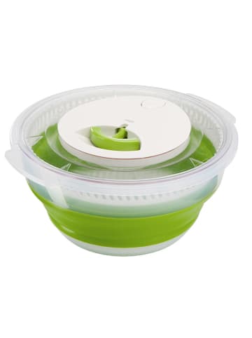 Emsa Salatschleuder "Basic" in Weiß/ Grün - 4 l