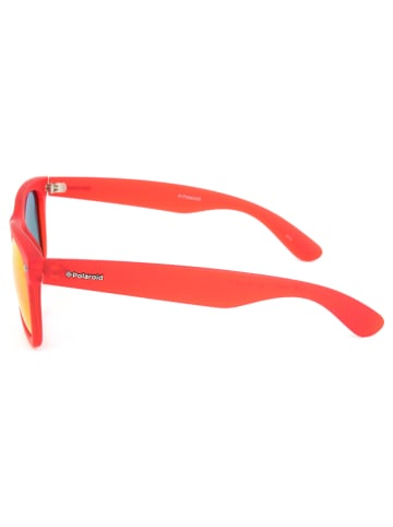 Polaroid Męskie okulary przeciwsłoneczne w kolorze pomarańczowo-czerwonym