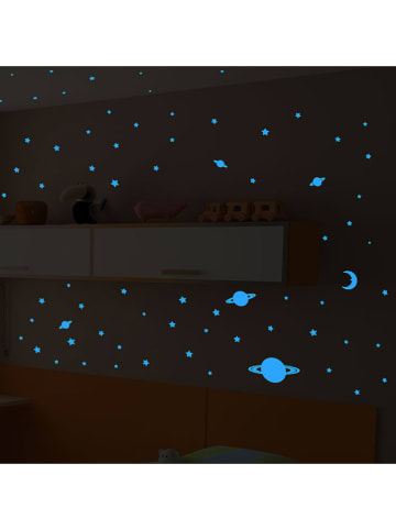 Ambiance Wandsticker "Glow in the Dark - Planets and Stars"