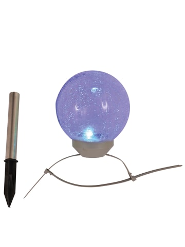 näve Solarna lampa LED w kolorze srebrnym - Ø 15 cm