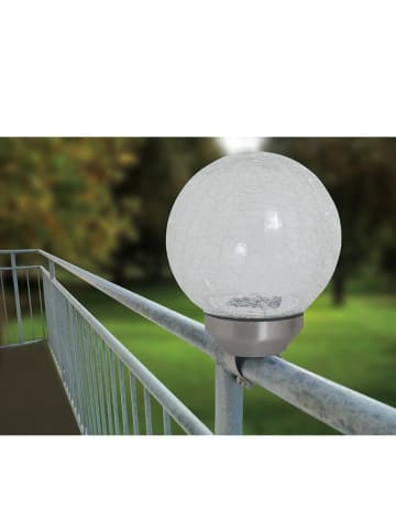 näve Solarna lampa LED w kolorze srebrnym - Ø 15 cm