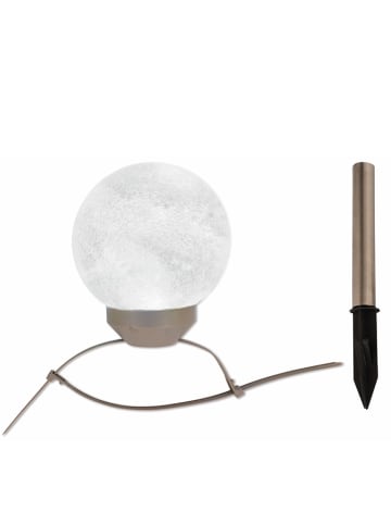 näve Solarna lampa LED w kolorze srebrnym - Ø 15 cm