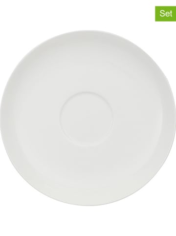 Villeroy & Boch Spodki śniadaniowe (6 szt.) "Home Elements" w kolorze białym - Ø 18 cm