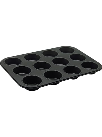 Zenker Muffinvorm "Black Metallic" zwart - (L)38,5 x (B)26,5 cm