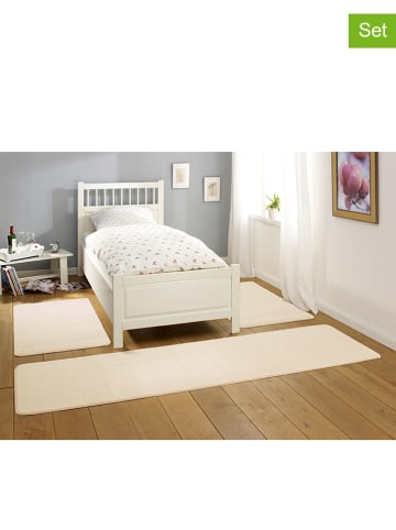 Hanse Home 3tlg. Set: Bettumrandung "Nasty" in Creme