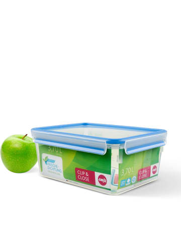 Emsa Frischhaltedose "Clip & Close" in Blau - 3,7 l