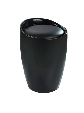 Wenko Hocker "Candy" w kolorze czarnym na pranie - 20 l