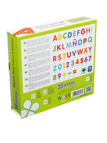 Andreu Toys 75-częściowy zestaw magnesów