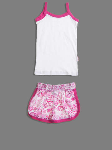 Miss Girly 2tlg. Outfit in Pink/ Weiß