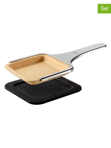 Stöckli 8-częściowy zestaw w kolorze beżowym do raclette