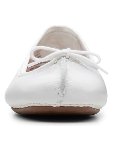 Clarks Baleriny w kolorze białym