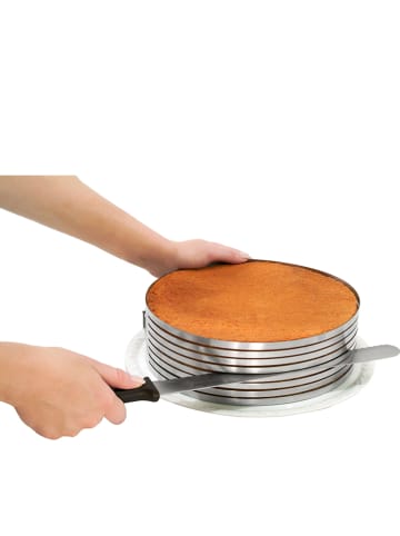 Zenker Roestvrijstalen snijhulp voor taartbodems