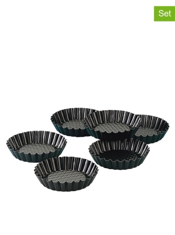 Zenker Foremki w kolorze czarnym do pieczenia (6 szt.) - Ø 10 cm