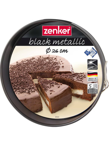 Zenker Tortownica "Black metallic" w kolorze czarnym - Ø 26 cm