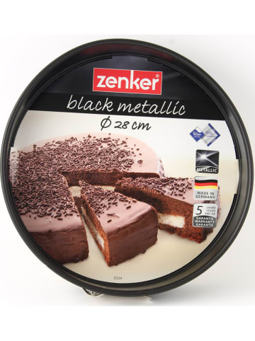 Zenker Tortownica "Black metallic" w kolorze czarnym - Ø 28 cm